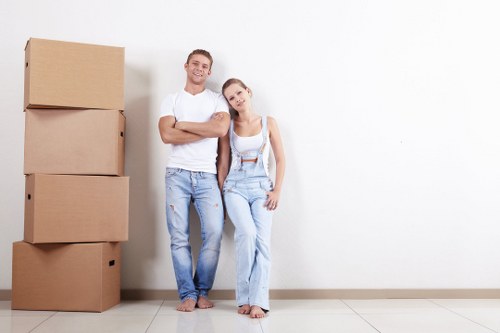 Man and van moving service in Belgravia with furniture and boxes