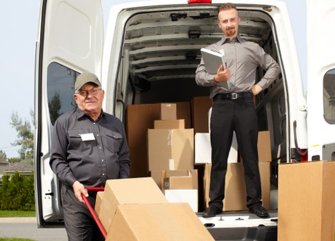 Careful removal of bulky furniture from a central London property