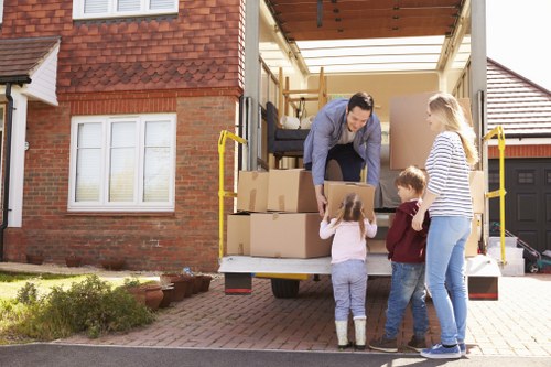 Flat removals team handling careful moving in Belgravia