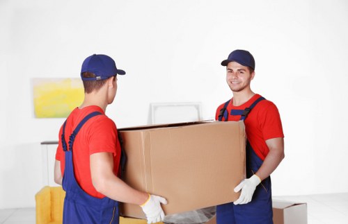 Careful loading for a central London house removal