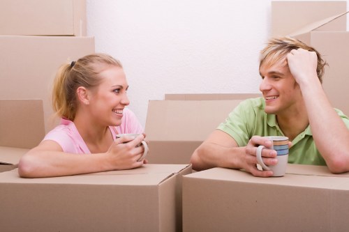 Final stage of a professional UK moving service