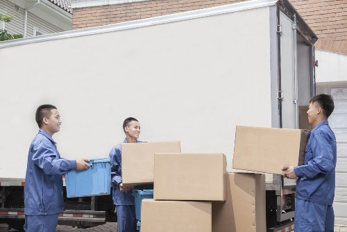 Packed household items ready for transport during a Belgravia removal service