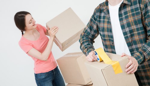 Packed removal van for furniture transport in Belgravia