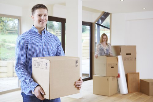 Commercial moving van service for Belgravia offices