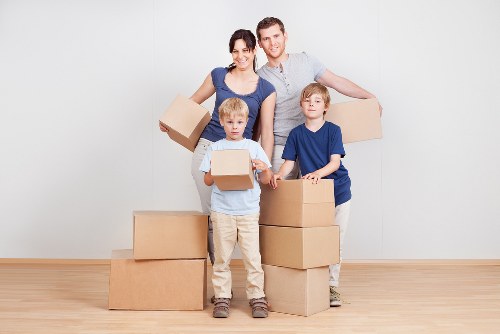 Experienced Belgravia relocation specialists preparing furniture for delivery