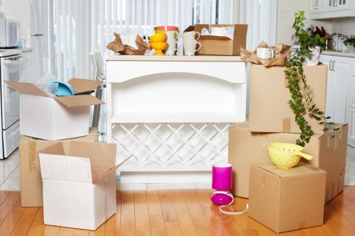 Packed boxes and furniture protection for a local move in Belgravia