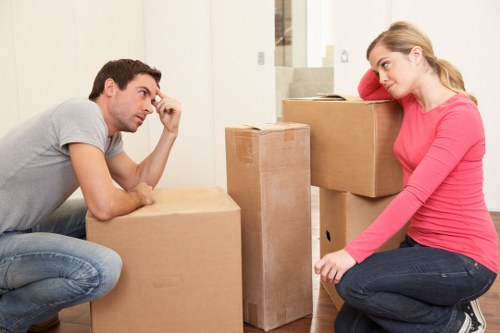 Local house removal team organising transport for a Belgravia property move