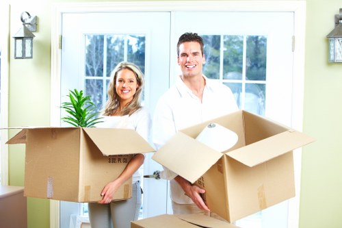 Careful furniture moving through a Belgravia apartment or townhouse staircase